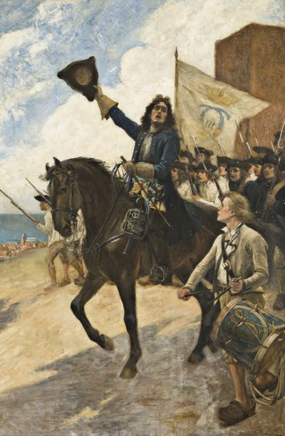 Magnus Stenbock v bitvě u Helsingborgu od Gustaf Cederström