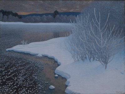 Hoar-Frost na ledu od Gustaf Edolf Fjaestad