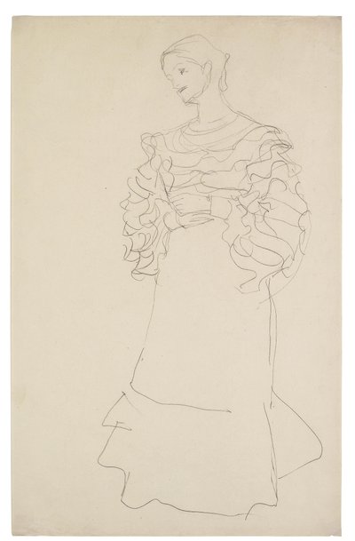 Portrét studie Magdy Mautner-Markhofové od Gustav Klimt