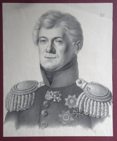Portrét prince Dmitrije Vladimiroviče Golitsyna 1771-1844, 20. léta 19. století od Gustav Adolf Hippius
