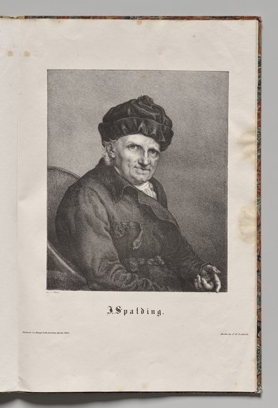 Slavní němečtí autoři: Portrét Johanna Joachima Spaldinga od Gustav Karl Friedrich Luderitz