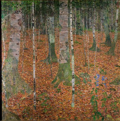 Březový les od Gustav Klimt