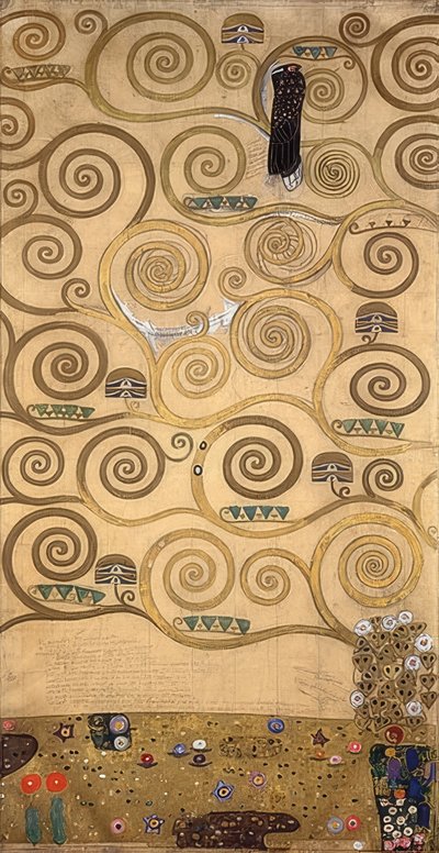Design pro stoclet vlys. Detail. 1905/09 od Gustav Klimt