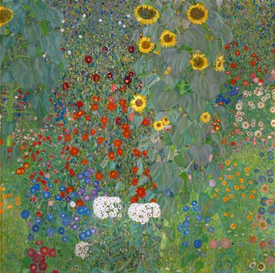 Farm Garden se slunečnicemi, 1905-1906 od Gustav Klimt