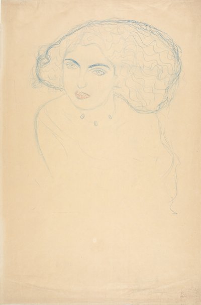 Hlava ženy, c. 1916. od Gustav Klimt