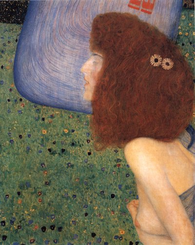 Klimt - Dívka s modrým závojem, asi 1902-1903 od Gustav Klimt