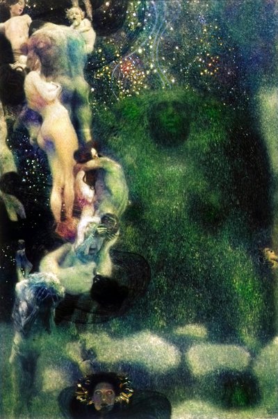 Klimtova stropní malba Vídeňské univerzity od Gustav Klimt