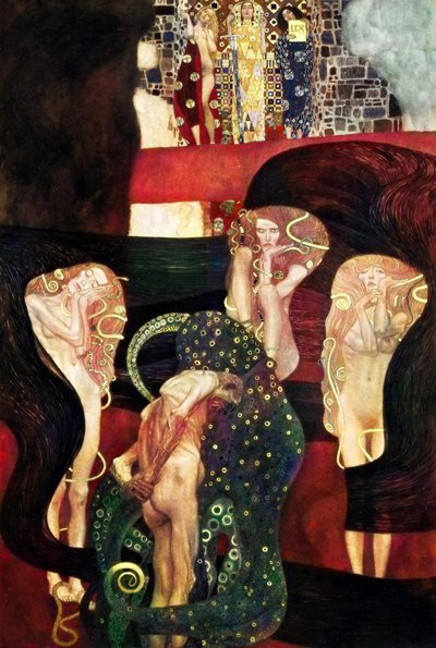 Klimtova stropní malba Vídeňské univerzity od Gustav Klimt