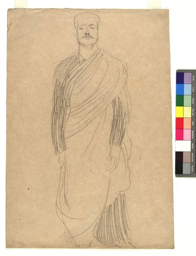 Mann in drapiertem Kostüm od Gustav Klimt