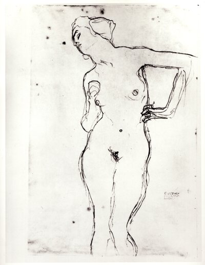 Nahý od Gustav Klimt