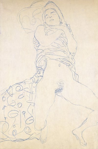 Akt; Halbakt, 1913 od Gustav Klimt