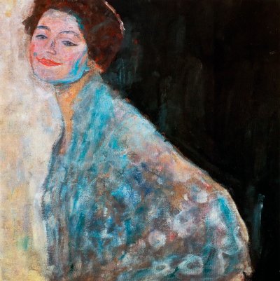 Portrét dámy v bílém nedokončený, 1917 od Gustav Klimt