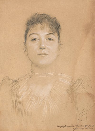 Portrét ženy, cca 1890-1891 od Gustav Klimt