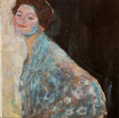 Portrét dámy v bílém od Gustav Klimt