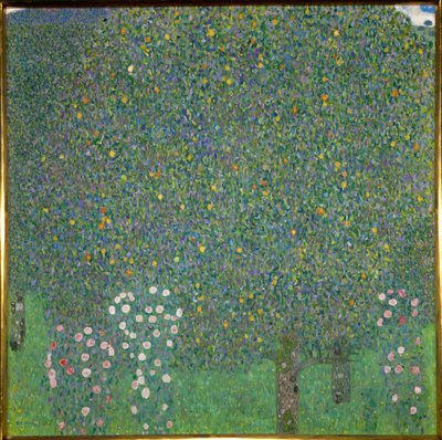 Růže pod stromy. 1918 (malba na plátně) od Gustav Klimt