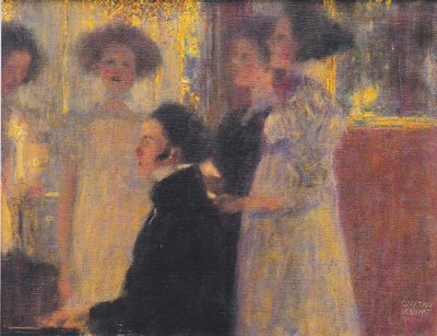 Schubert u klavíru I od Gustav Klimt
