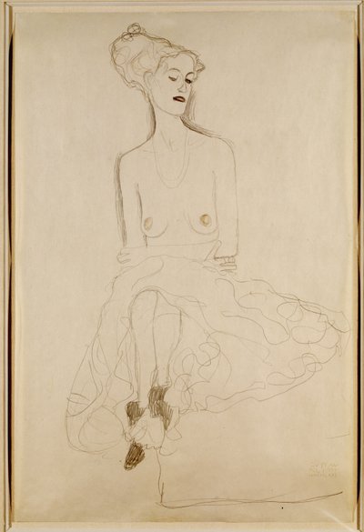 Sedící žena, 1908 od Gustav Klimt