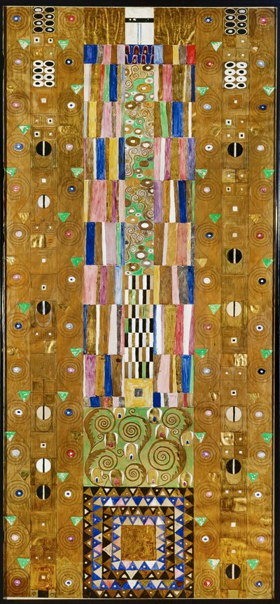 Náčrt rytíře z vlysu paláce Stoclet v Bruselu od Gustav Klimt