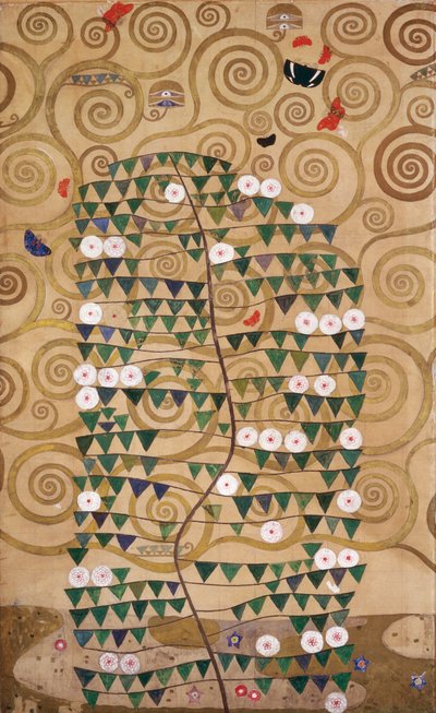 Skici k vlysu pro Palais Stoclet v Bruselu (akvarel a tužka na papíře) od Gustav Klimt