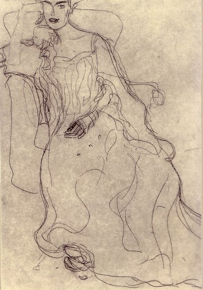 Studie k obrazu Portrét Adele Bloch-Bauer I od Gustav Klimt