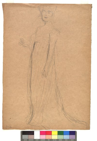 Studie zu einem Damenporträt od Gustav Klimt