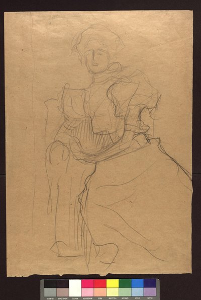 Studie k portrétu Sonji Knipsové od Gustav Klimt