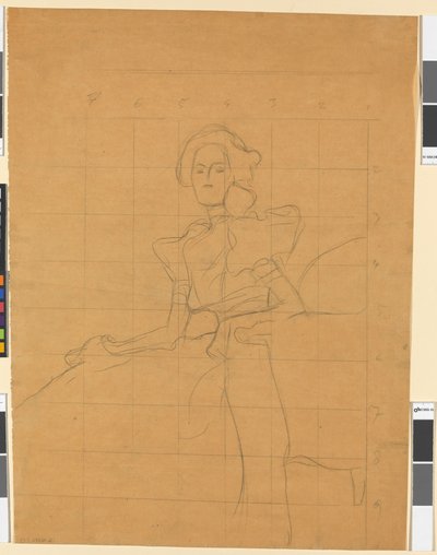 Studie zum Bildnis Sonja Knips od Gustav Klimt