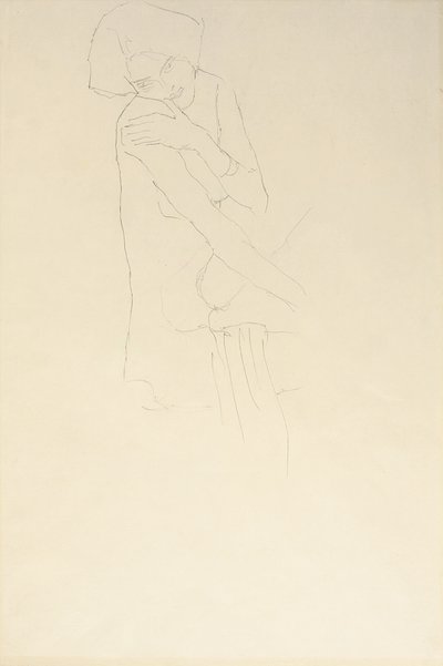 Studie pro Adele Bloch-Bauer II, 1911 od Gustav Klimt