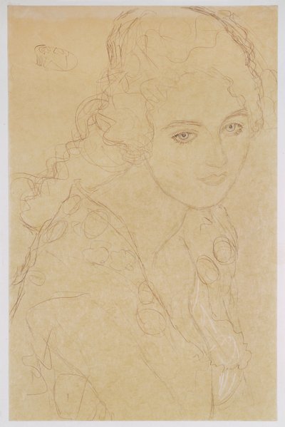 Studie k obrazu Portrét Ria Munk III od Gustav Klimt