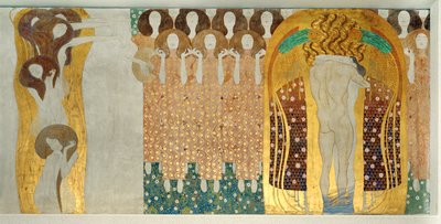 Beethovenův vlys, detail od Gustav Klimt