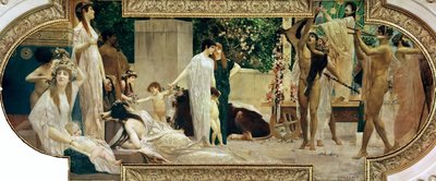 Thespisův kočár od Gustav Klimt