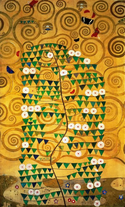 Stoclet Frieze, Detail: Strom života, 1905-1909 od Gustav Klimt