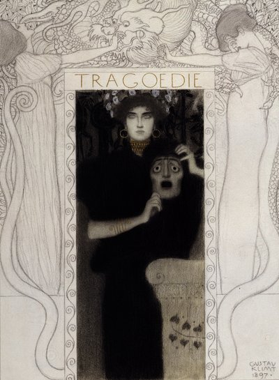 Tragédie, 1897 od Gustav Klimt