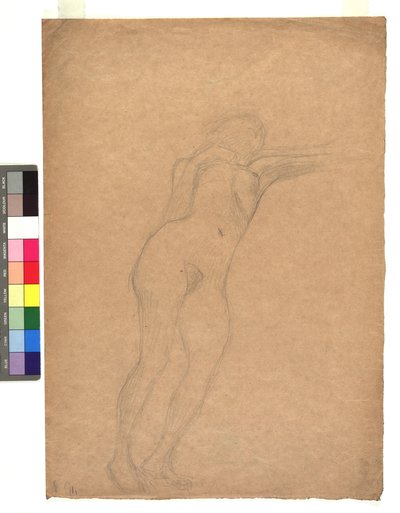 Weiblicher Akt in Untersicht od Gustav Klimt
