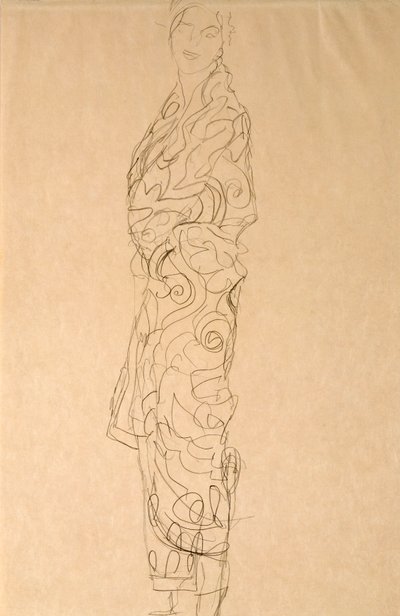 Žena v kimonu od Gustav Klimt
