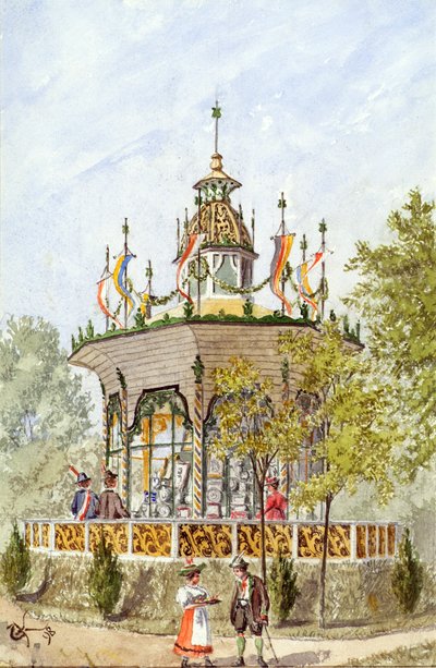 Darový chrám vídeňského Schützenfestu z roku 1898 od Gustav Korompay