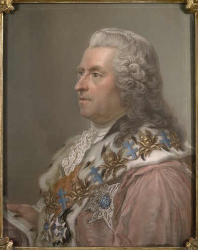 Portrét hraběte Carla Gustafa Tessina (1695-1770), Lundberg, Gustaf (1695-1786). Pastel na papíře od Gustav Lundberg