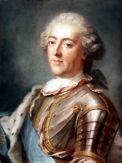 francouzský král Ludvík XV (1710-1774) král v letech 1715-1774 cca 740 (pastel) od Gustav Lundberg