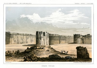Grand Coulee, Washington, USA, 1856 od Gustav Sohon