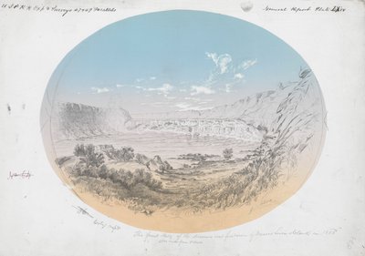Velké vodopády na řece Missouri od Gustav Sohon