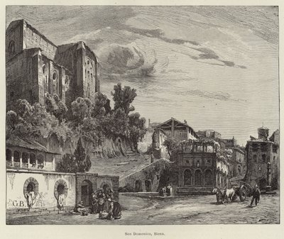 Bazilika San Domenico, Siena od Gustave Bauernfeind