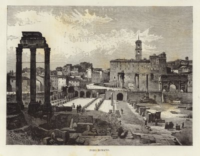 Forum Romanum od Gustave Bauernfeind