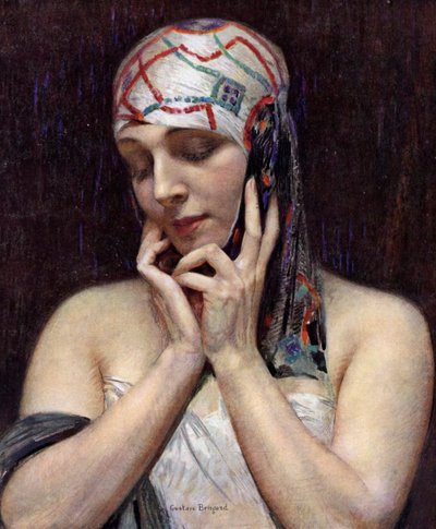 Meditace (barevné lito) od Gustave Brisgand