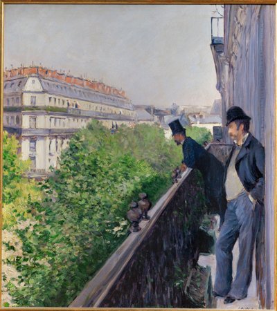 Balkon nad bulvárem Haussmann (olej na plátně) od Gustave Caillebotte