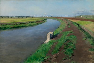 Břehy kanálu u Neapole od Gustave Caillebotte