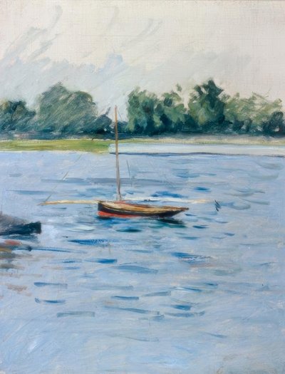Loď kotvící na Seině od Gustave Caillebotte