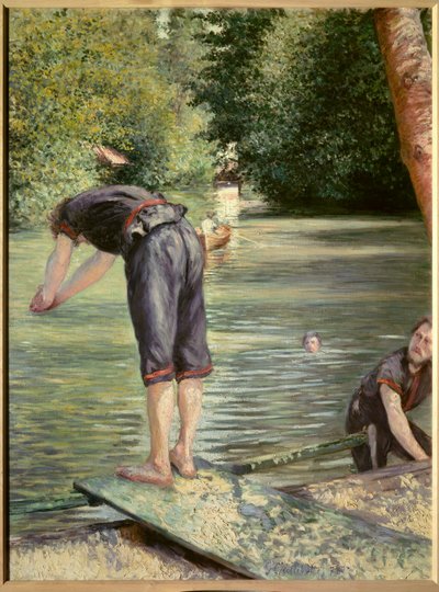 Koupající se. Obraz Gustava Caillebotteho (1848-1894) od Gustave Caillebotte