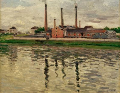 Továrny v Argenteuil od Gustave Caillebotte