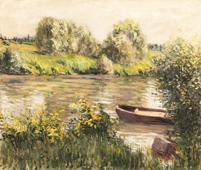 Francouzsky: Barque près de la rive, effet d