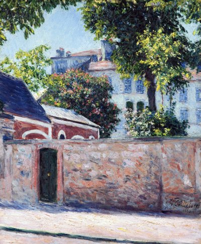 Domy v Argenteuil - obraz Gustava Caillebotteho (1848-1894) od Gustave Caillebotte